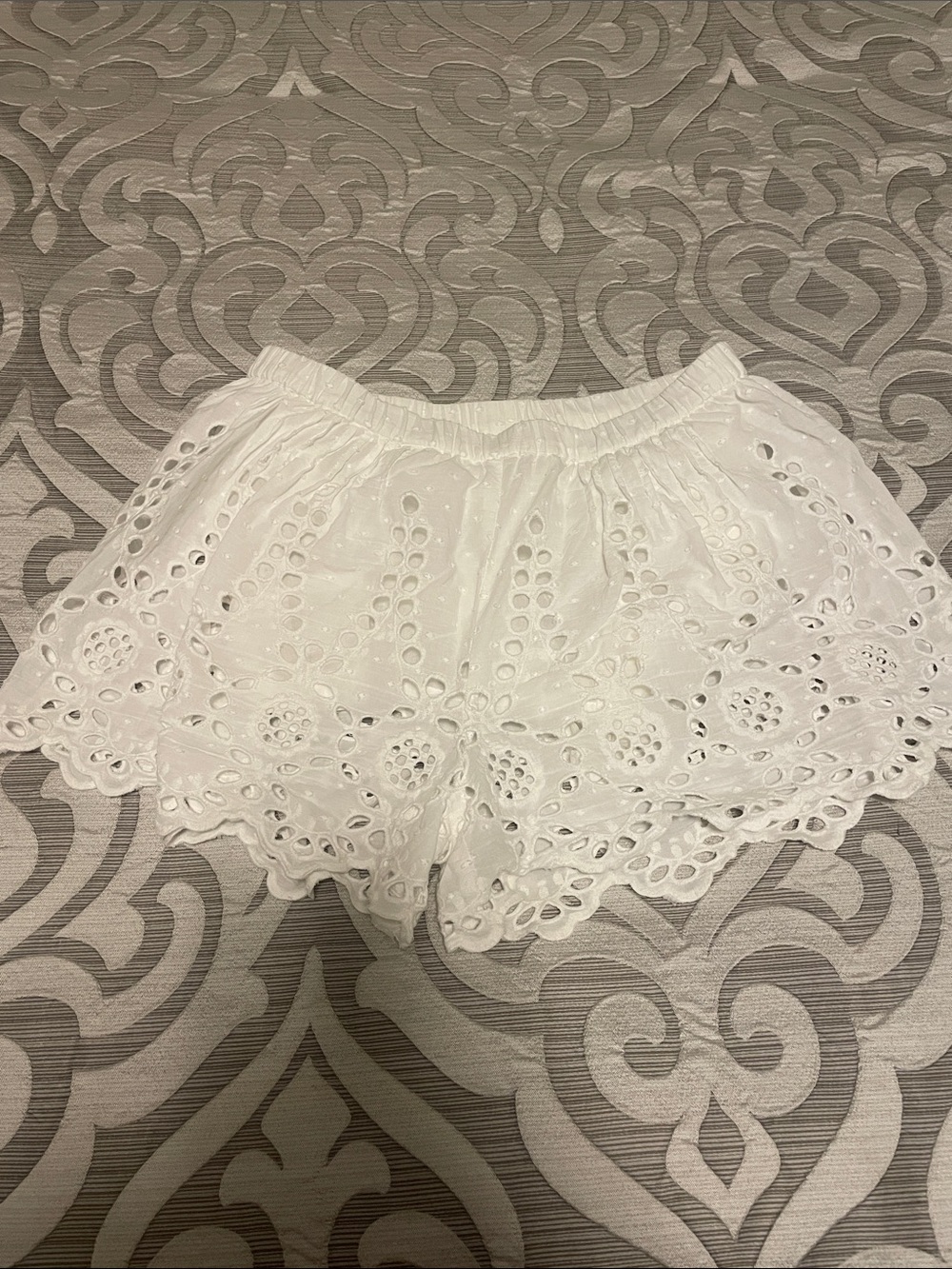 Chelsea & Violet White Eyelet Shorts